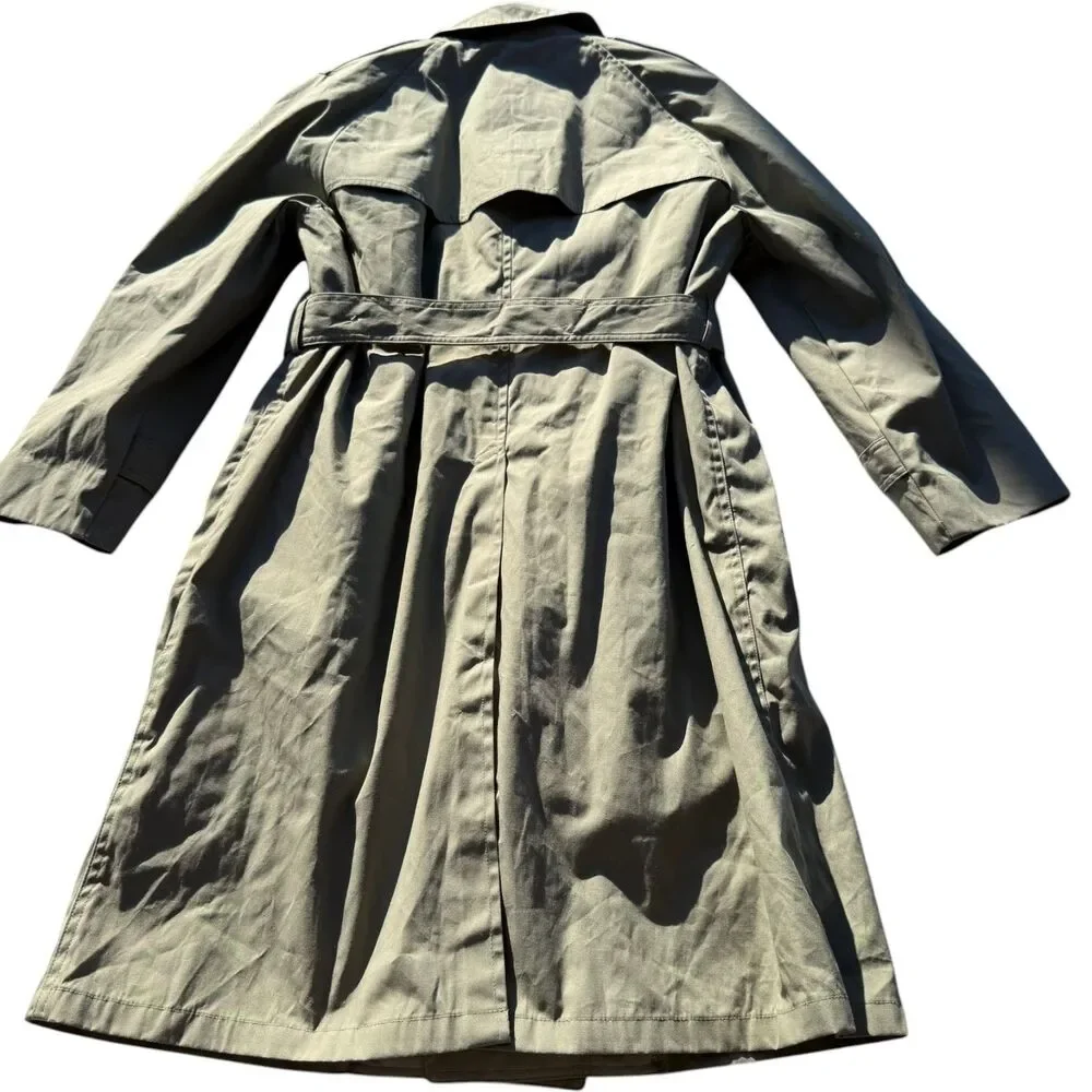 Vintage Defense Logistics Agency Valor Collection All Weather Trench Coat 40S US
